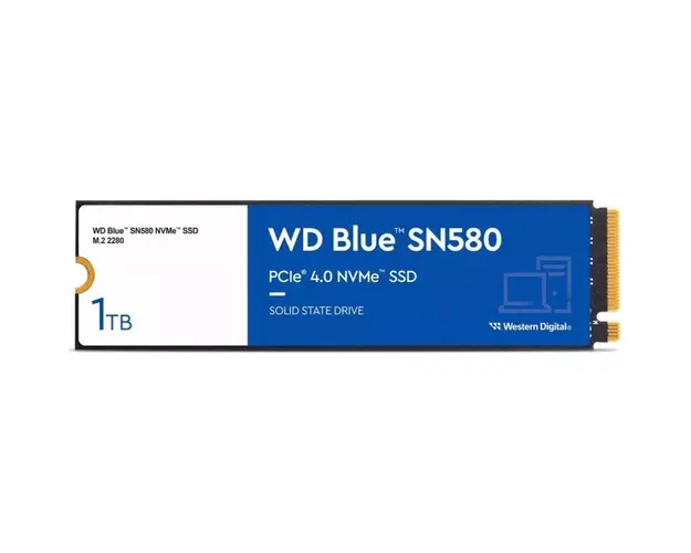 SSD Western Digital Blue SN580 M.2 1 TB PCI Express 4.0 TLC NVMe