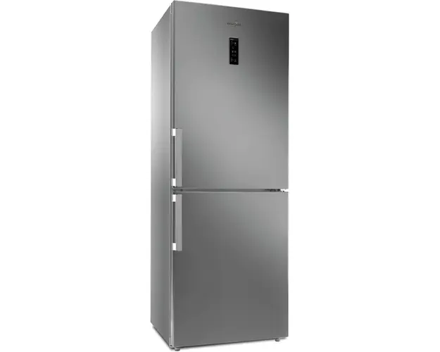 Combina frigorifica Whirlpool WB70E972X, 444l, Clasa E, Total No Frost, 6th Sense, Active 0, H 195.5 cm, Inox anti-amprenta