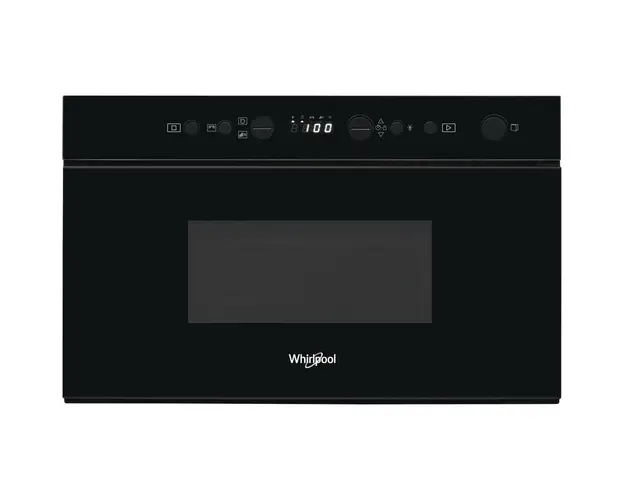 Cuptor cu microunde incorporabil Whirlpool W67 MN840 NB, 22 L, 750 W, Grill, Funcţie Crisp, Negru