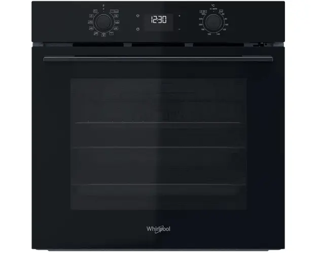 Cuptor incorporabil Whirlpool OMK58RU0B, Electric, Multifunctional, 71 l, Autocuratare pirolitica, Display, Clasa A+, Negru