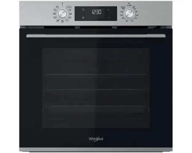 Cuptor incorporabil Whirlpool OMK58RU1X, Electric, Multifunctional, 71 l, Autocuratare pirolitica, Display, Clasa A+, Inox