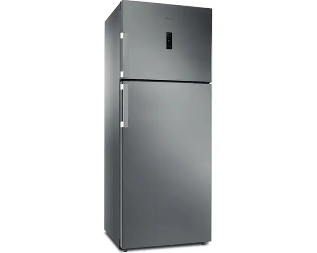 Frigider cu doua usi Whirlpool WT70E952X, 457 l, Total NoFrost, Tehnologia al 6-lea Simt, Display Digital, Clasa E, H 190 cm, Inox