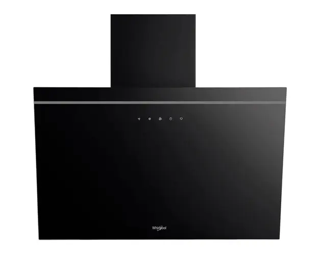 Hota incorporabila decorativa Whirlpool AKR62FLTK, Putere de absorbtie 495 mc/h, Clasa A, Temporizator, 60 cm, Sticla neagra