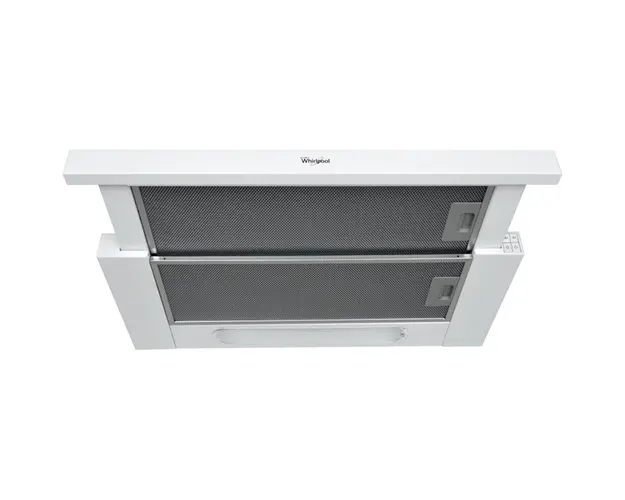 Hota incorporabila telescopica Whirlpool AKR 749 WH, 304 mc/h, 1 motor, 60 cm, alb