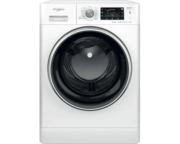 Masina de spalat rufe frontala Whirlpool FFD 8469 BCV EE, 6th Sense, 8 kg, 1400rpm, Clasa A, alb