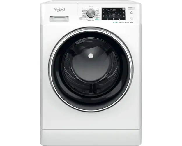 Masina de spalat rufe frontala Whirlpool FFD 9469 BCV EE, 6th Sense, 9 kg, 1400rpm, Clasa A, alb