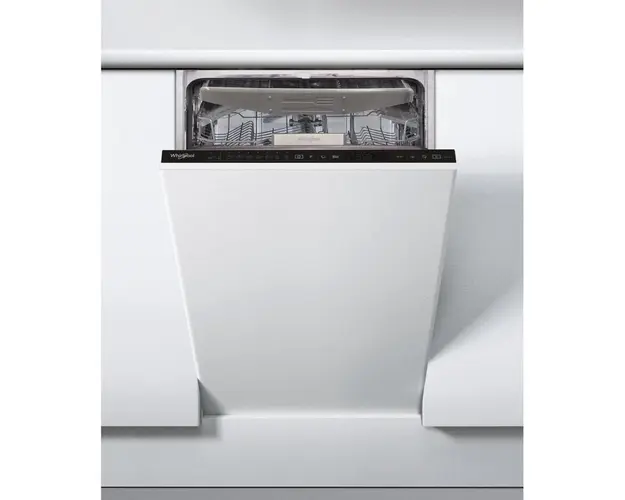 Masina de spalat vase incorporabila Whirlpool WSIP 4O33 PFE, 10 seturi, 9 programe, Al 6-lea Simt, 45 cm, clasa D