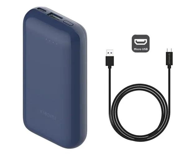 Baterie externa, Xiaomi, 33W, 10000mAh, Albastru
