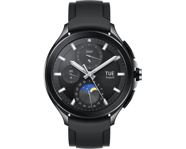 Smartwatch Xiaomi Watch 2 Pro, 4G LTE, Black Case, Black Fluororubber Strap