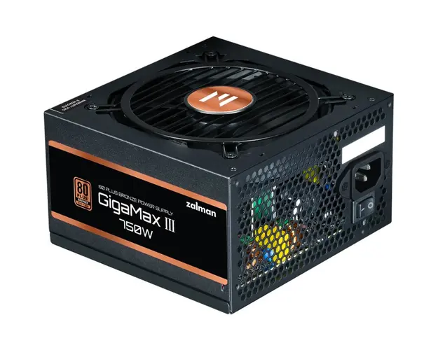SURSA Zalman GV3, 750W, certificare 80 Plus Bronze, non-modular, fan 120mm, negru, ZM750-GV3 (timbru verde 2 lei)