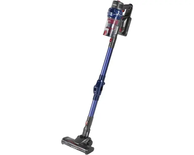 Aspirator cu acumulatori Zelmer ZSVC925F, putere 25.9 V, autonomie pana la 30 min, timp de incarcare 240 min, capacitate rezervor 0.8 l, 2 nivele de putere, tub aspirare pliabil, tehnologie FLEX4U, filtru HEPA, albastru/gri