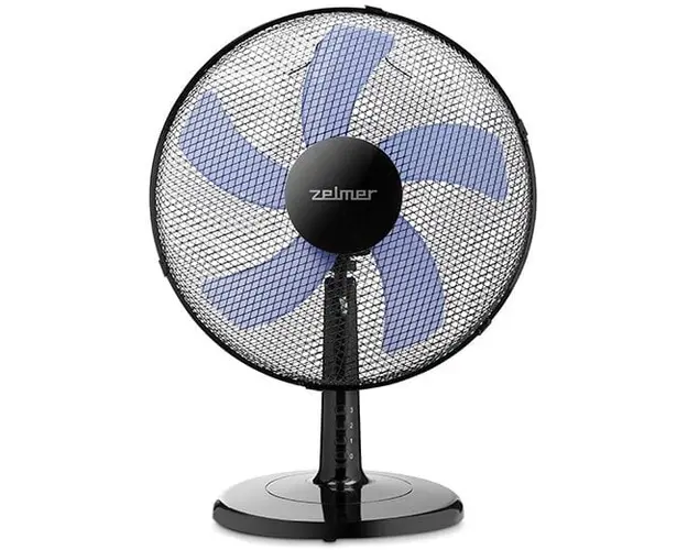 Ventilator de birou Zelmer ZTF0400, 50 W, 40 cm diametru, 3 trepte viteza, Negru
