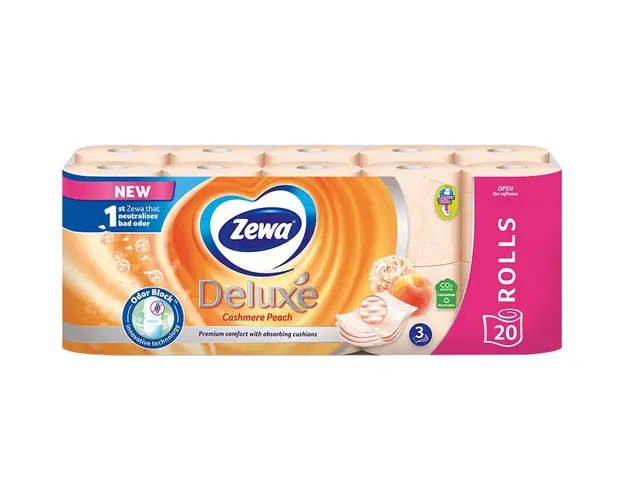 Hartie igienica Zewa Deluxe Cashmere Peach 3 straturi 20 role