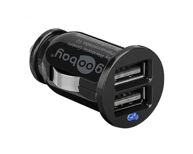 Adaptor auto Dual USB Goobay 2.1A PSUP-USB-C221BK-GBAY Blister Original