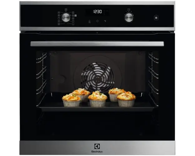 Cuptor Incorporabil Electrolux EOD5C71X SteamBake, Electric, Clasa A+, Capacitate 72 L, Inox-Negru