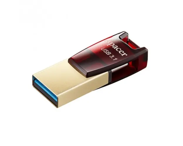 Memorie flash Apacer AH180 USB3.1 - USB-C, 32GB, OTG, rosu