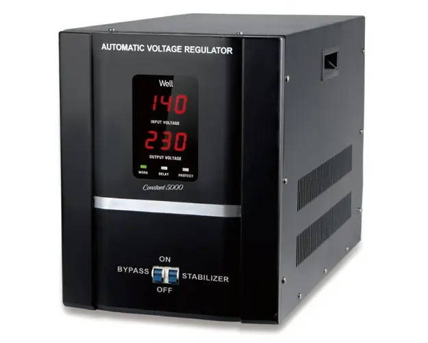 Stabilizator automat de tensiune Well Constant 5000VA cu servo motor