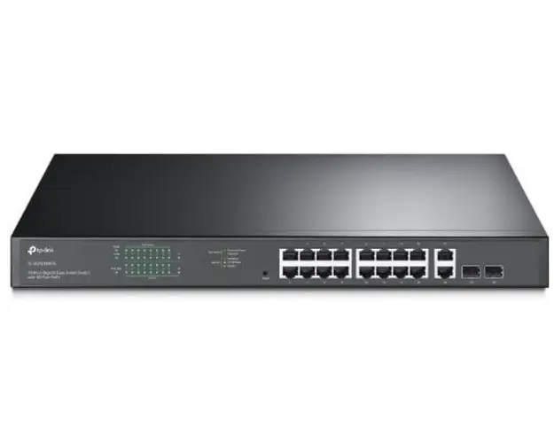 Switch PoE 20 porturi Tp-Link TL-SG1218MPE, 16x PoE+, 2x RJ45, 2x SFP, 250W