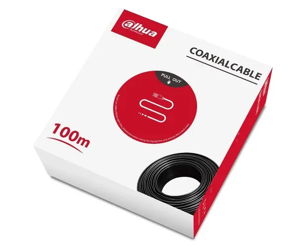 Cablu coaxial, cupru, cutie cu 100 metri, Dahua DH-PFM930-59N-100