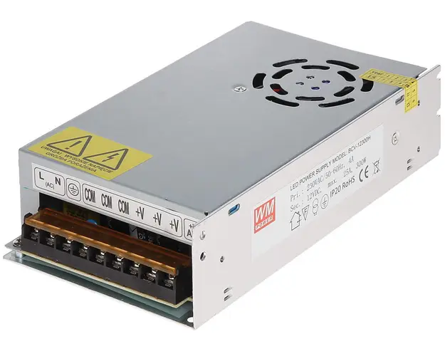 Sursa de alimentare SMPS 12V - 25 Ah (300W) cu 3 iesiri, 12V/25A/B