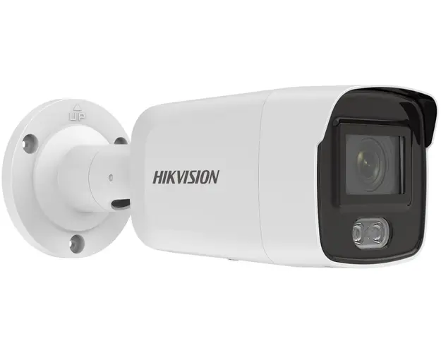 Camera de supraveghere IP Full Color, 4MP 2K, LED-uri albe 40m, 2.8mm, MicroSD, Hikvision DS-2CD2047G2-L2.8(C)