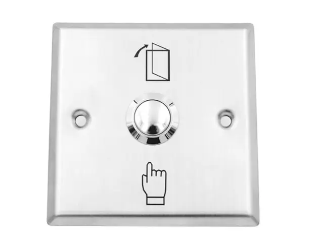 Buton de iesire, montaj ingropat, din otel inoxidabil, NO/COM, SECUKEY Cbutton 2