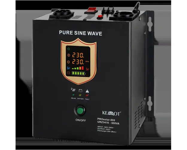 Invertor Solar OffGrid 500W, 12 - 50Vdc, PV/AC, 20A, pentru baterii de 12V, Kemot ProSolar 500, URZ3416
