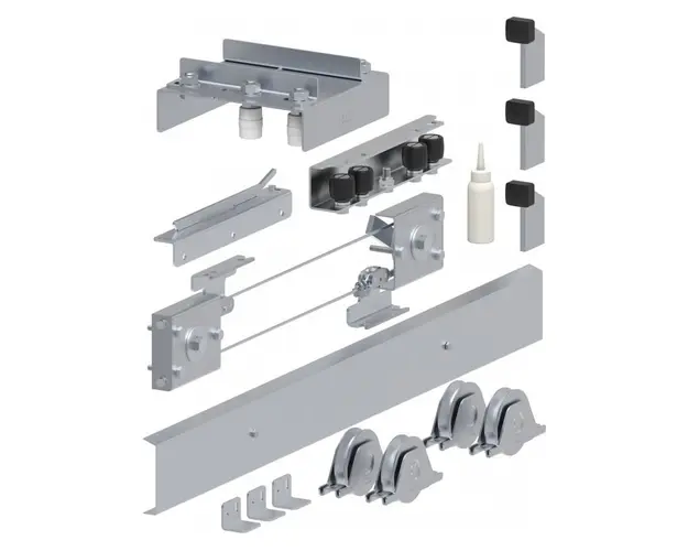 Feronerie poarta culisanta telescopica 2X4 metri 300KG