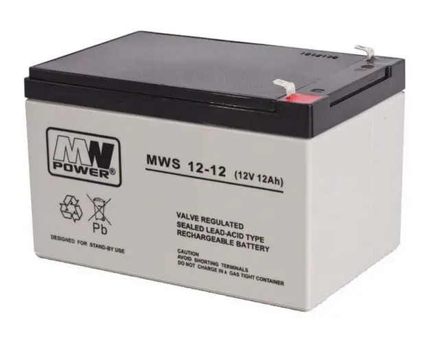 Acumulator 12V, 12Ah, fara intretinere, MW Power, MWS 12-12