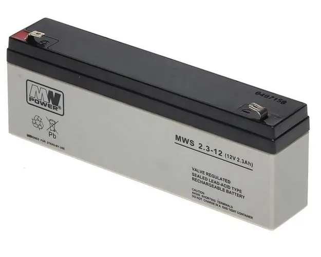 Acumulator 12V, 2.3Ah, MW Power, MWS 2.3-12