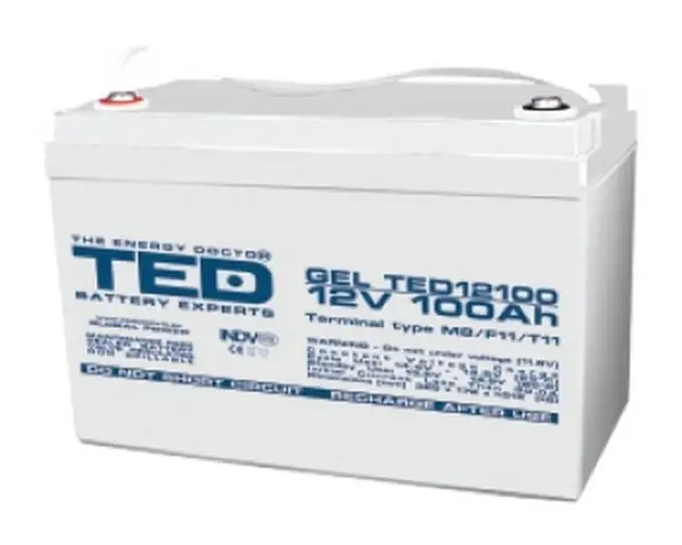 Acumulator cu GEL, 12 V, 100 Ah, TED Electric, TED004147