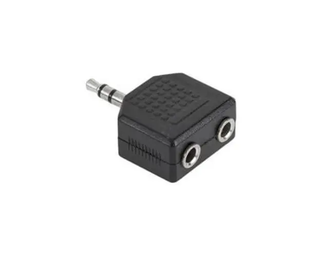 Adaptor Jack 3.5 tata la 2 x Jack 3.5 mama STEREO, ZLA0293