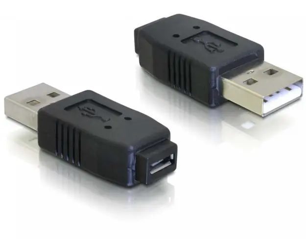 Adaptor micro USB A+B MAMA la USB 2.0 TATA, DELOCK-65029