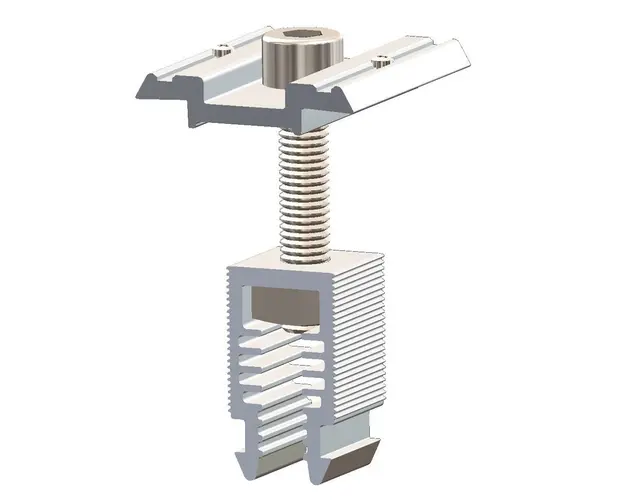 Clema de mijloc pentru fixarea panourilor solare, prindere cu clips, Aerocompact CLM10