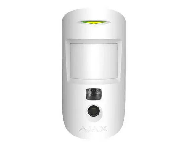 Senzor de alarma wireless PIR cu camera video, culoare alba, AJAX MOTIONCAMERA