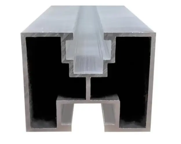 Profil aluminiu pentru montaj panou solar Al40x40 - Lungime 3.3 metri
