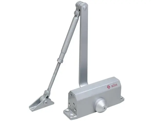 Amortizor hidraulic cu brat pentru usi de 25-45kg, cu blocare, SA-5012AD-sv