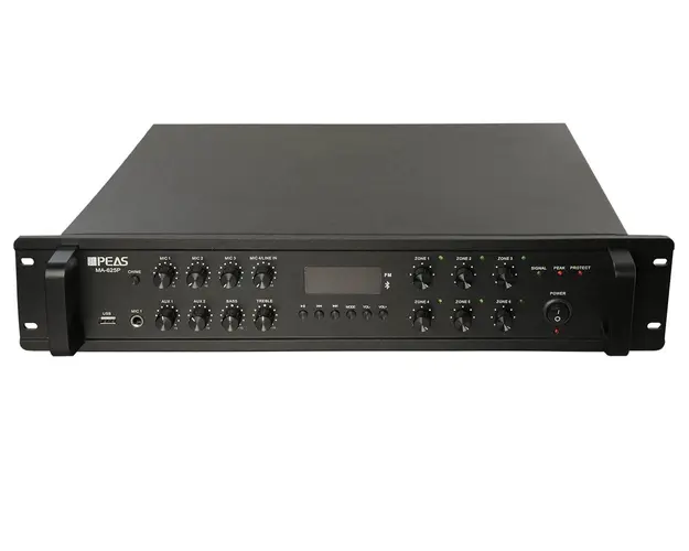Amplificator mixer PA 250W cu 6 zone individuale MA-625P