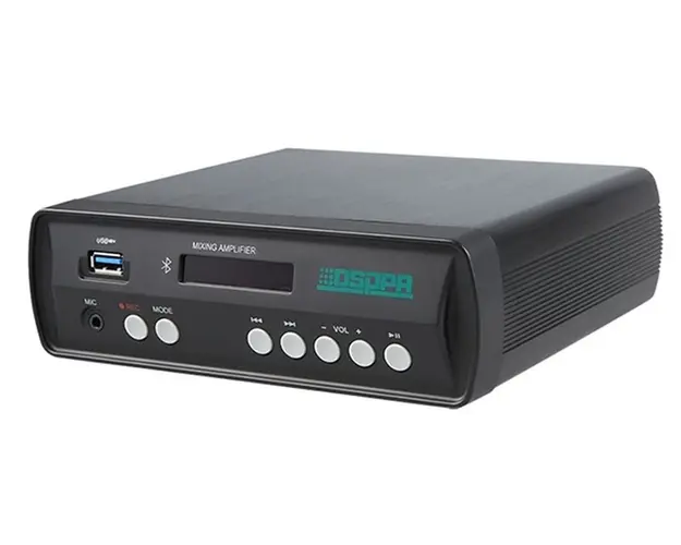Amplificator cu mixer 2 x 30W, cu BT, SD, USB, 1 AUX, 1 MIC, 4-16 Ohmi, DSPPA MINI60