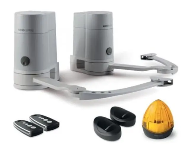 Automatizare poarta batanta cu brat articulat, pentru trafic mediu, KING GATES MINIMODUS, pana la 2x2 m sau 2 x 250 kg