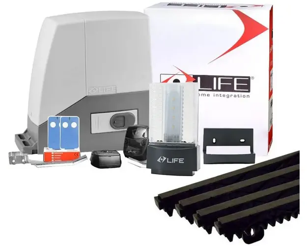 Automatizare poarta culisanta Life cu 4 metri cremaliera, Kitacer4