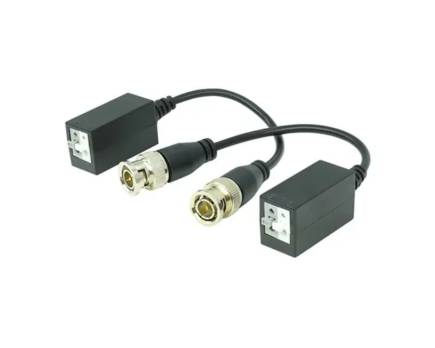 Set Videobaluni 4K Safer, CVI / TVI / AHD / CVBS, pentru cablu CAT 5 / 5E / 6, pana la 400m, SAF-KITBALUN4K-3P