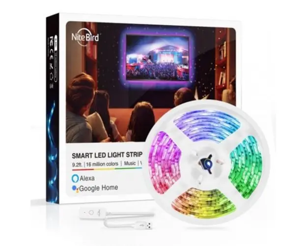 Banda led wifi RGB 2.8 metri control vocal compatibila cu aplicatia Tuya Gosund SL1