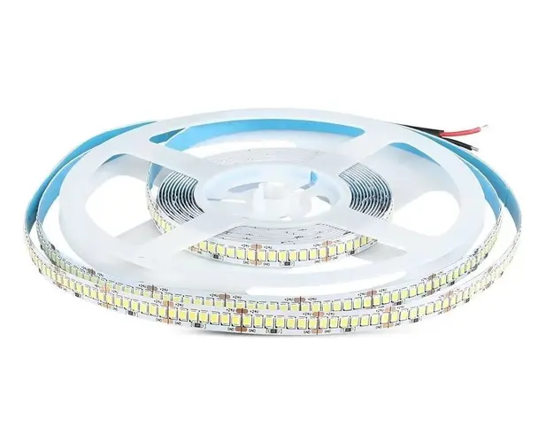 Banda LED SMD 2835 V-Tac SKU-212599, 3000K, 2430lm, 24V, 5m, IP20