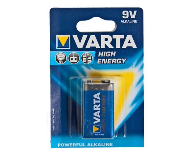 Baterie alcalina, 9V, VARTA BLISTER, VAR-4922