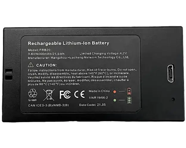 Baterie de rezerva pentru camere de supraveghere, 3.6V/21.6Wh, compatibila cu Imou Cell 2, FRB20
