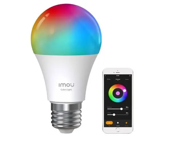 Bec inteligent Imou B5, 16 milioane de culori, 2.4G Wi-Fi, Control din aplicatie, Compatibilitate cu Alexa, Google Assistant, CL1B-5-E27