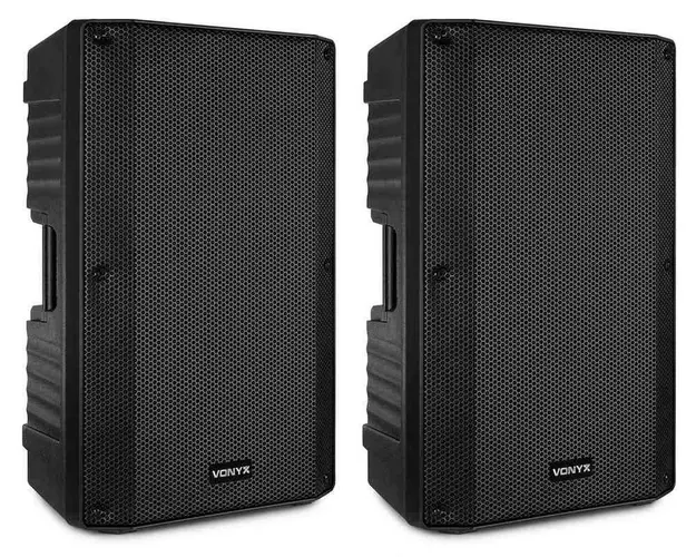 Boxe active Bluetooth Vonyx VSA120S, 200W RMS, 126dB, telecomanda, negre