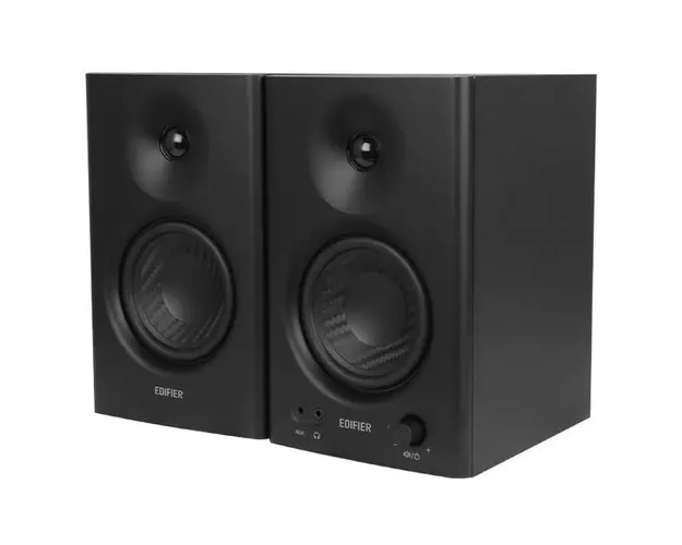 Boxe studio Edifier MR4-BK, 42W, RCA, AUX, iesire casti, Jack 3.5mm, negre