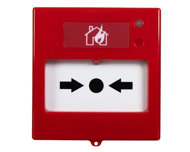 Buton de incendiu conventional, indicator LED, NC/NO, rezistenta interna 470 Ohmi, TEKNIM TFB-3167